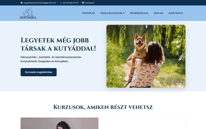 Screenshot of dogsmile.hu