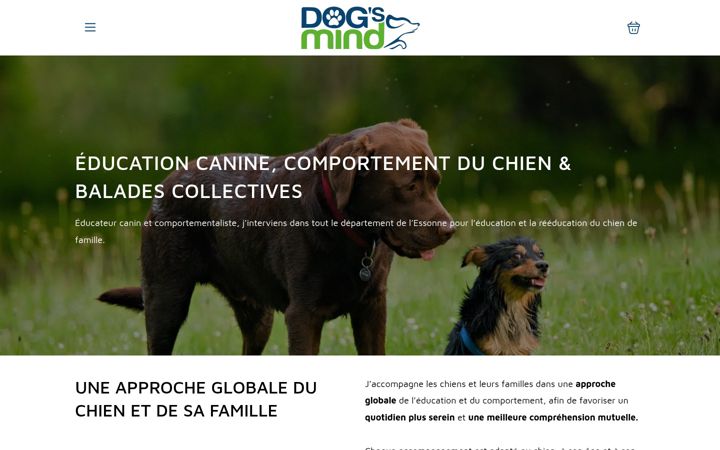 Screenshot of dogsmind.fr