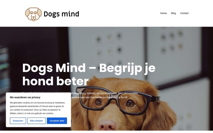 Screenshot of dogsmind.nl