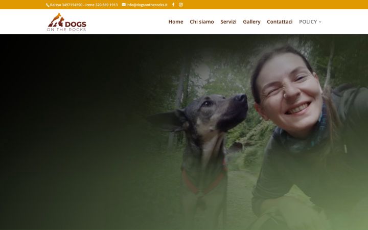 Screenshot of dogsontherocks.it