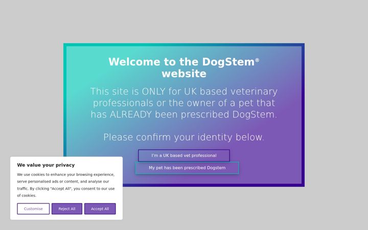 Screenshot of dogstem.co.uk