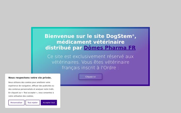 Екранна снимка на dogstem.fr