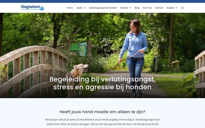 Screenshot ta' dogtalent.nl