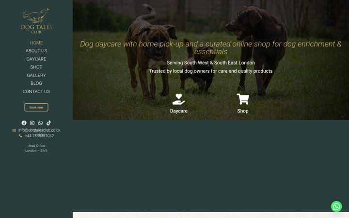 Capture d'écran de dogtalesclub.co.uk