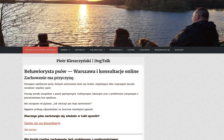 Snimka zaslona za dogtalk.waw.pl
