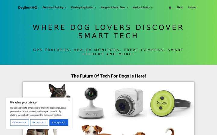 Screenshot of dogtechhq.com