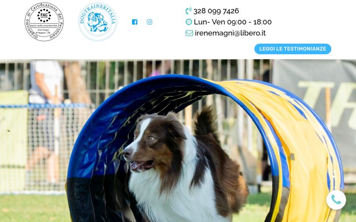 Screenshot of dogtraineritalia.it