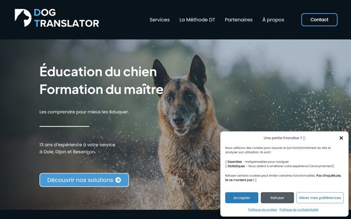 Screenshot of dogtranslator.fr