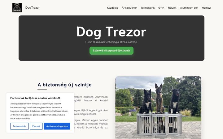 Screenshot of dogtrezor.hu