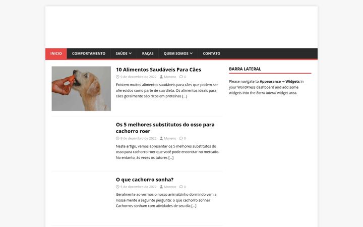 Screenshot of doguinhofeliz.com.br