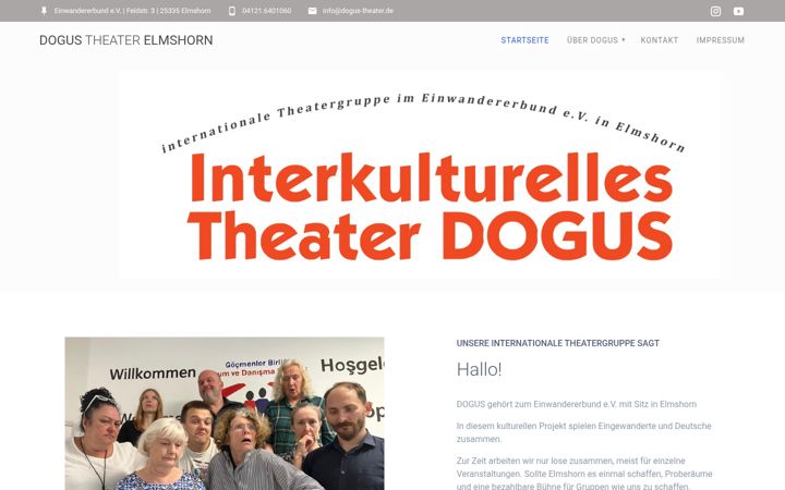 Skærmbillede af dogus-theater.de