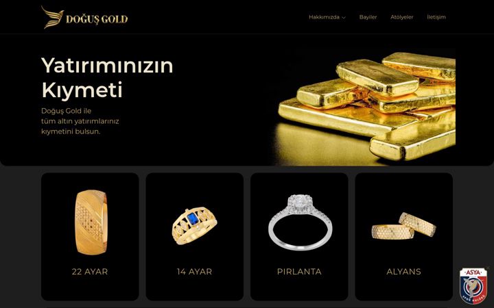Screenshot of dogusgold.com