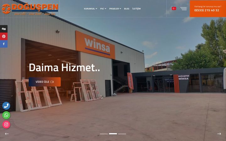 Екранна снимка на doguspen.com.tr