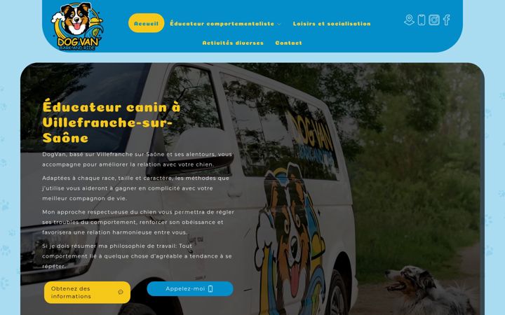 Екранна снимка на dogvan.fr
