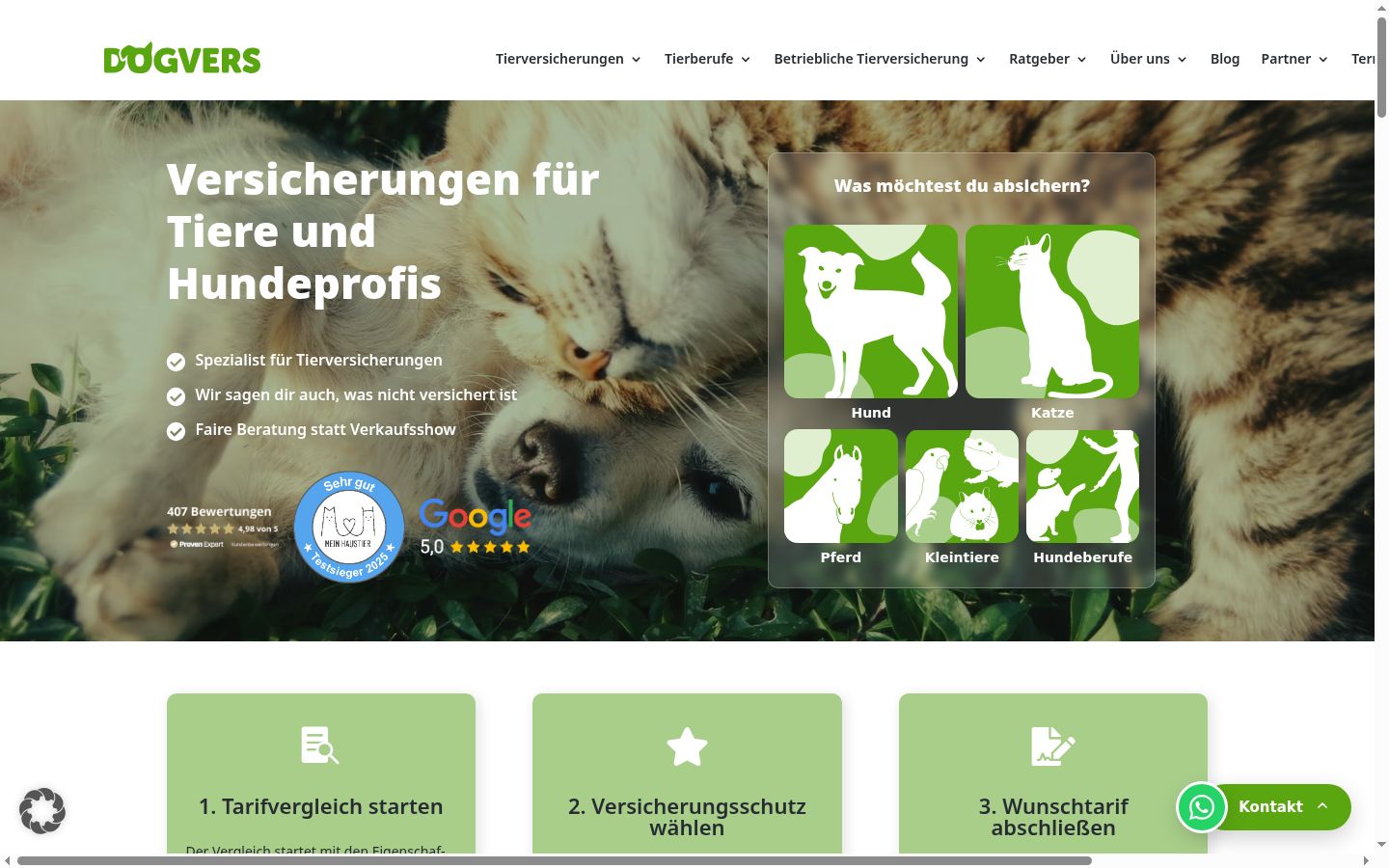 Screenshot des Einwilligungsbanners vor jeglicher Interaktion