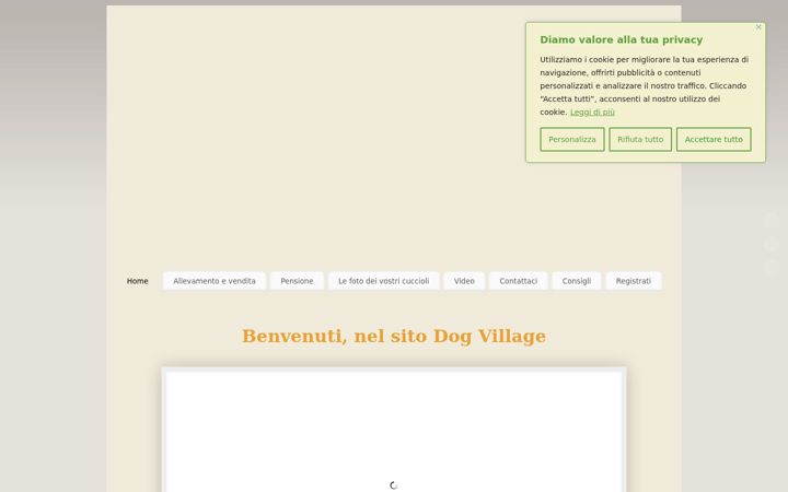 Screenshot of dogvillage.it