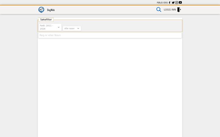Screenshot of dogweb.no