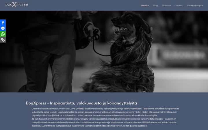 Screenshot di dogxpress.fi