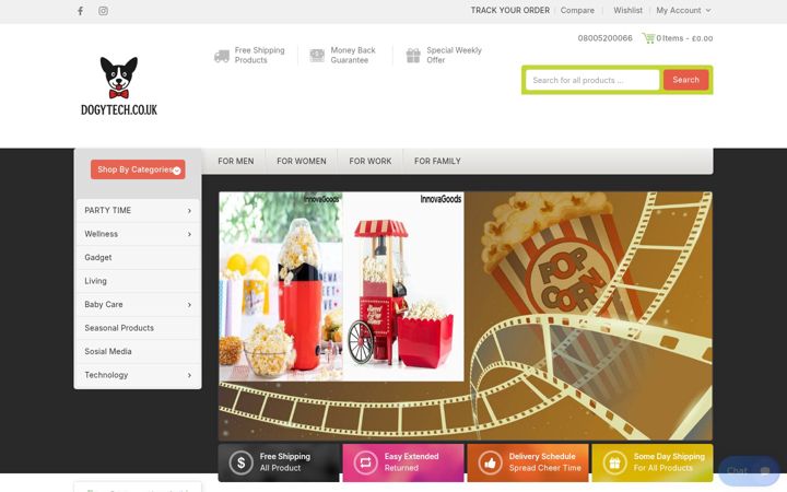 Screenshot of dogytech.co.uk