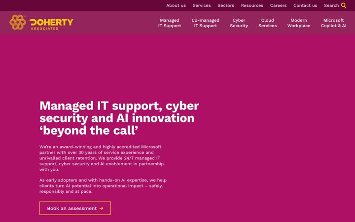 Screenshot of doherty.co.uk