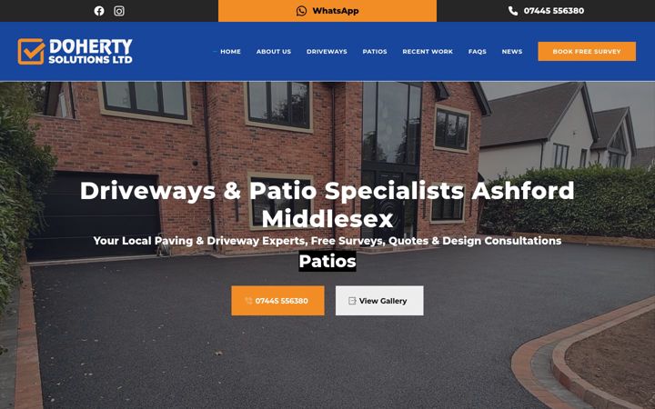 Screenshot of dohertysolutionsltd.co.uk