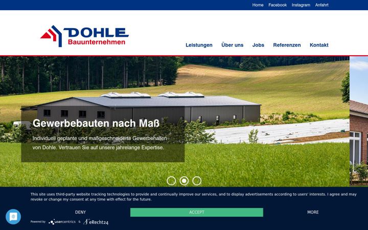 Screenshot of dohle-bau.de