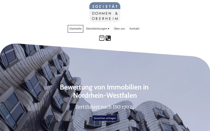Screenshot of dohmen-oberheim.de