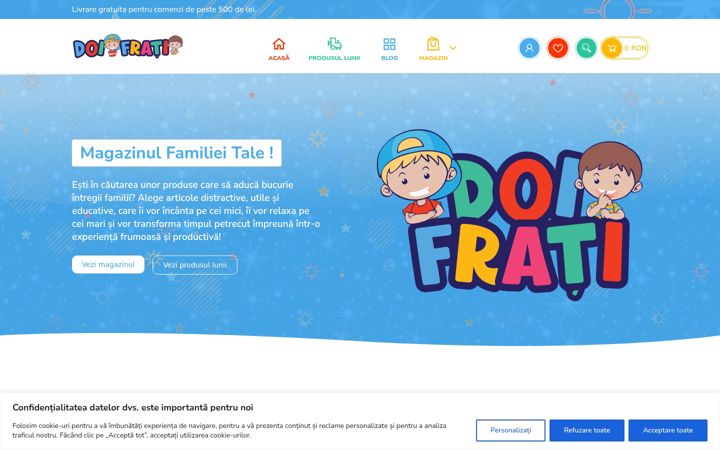 Screenshot of doifrati.ro
