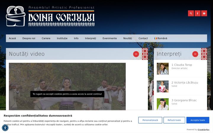 Screenshot of doinagorjului.ro