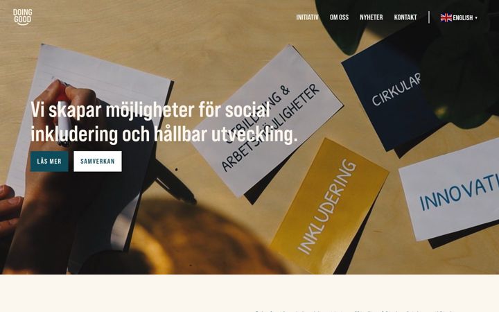 Snímek obrazovky doing-good.se