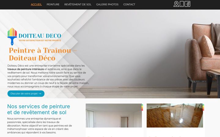 Screenshot of doiteau-deco.fr