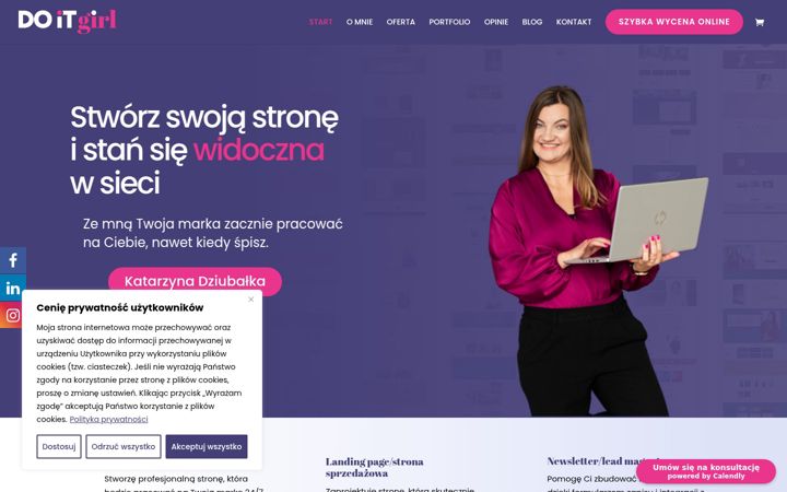Snimka zaslona za doitgirl.pl