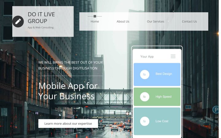 Screenshot of doitlivegroup.com