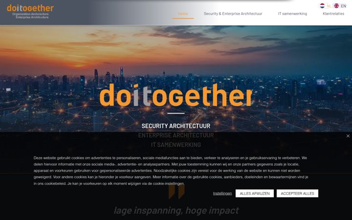 Captura de pantalla de doitogether.nl