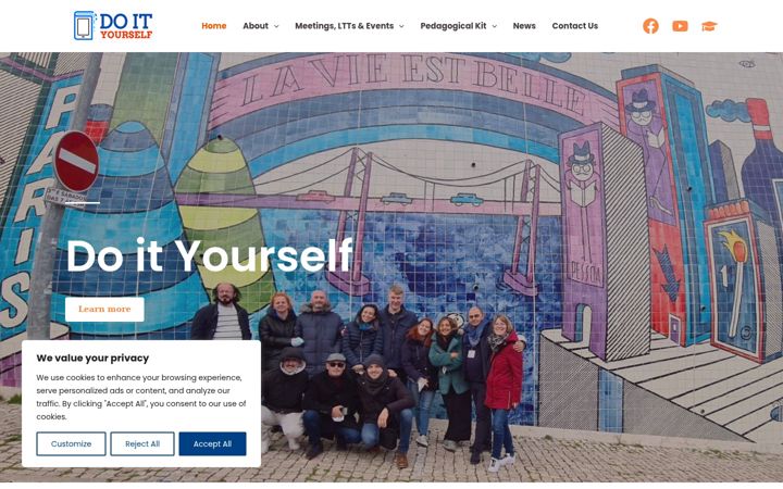 Screenshot of doityourselfproject.eu