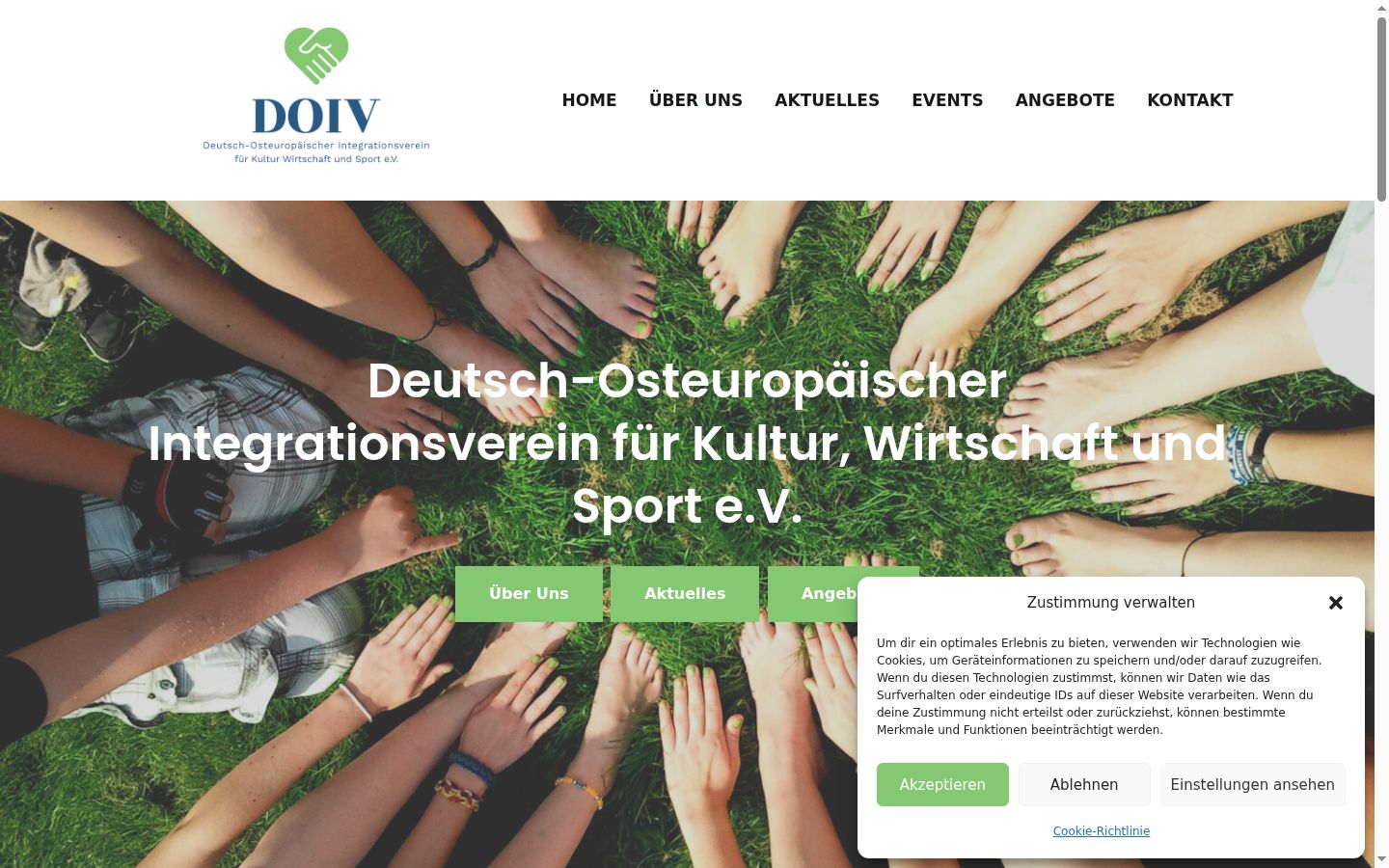 Sutikimo reklamjuostės, rodytos prieš bet kokią sąveiką, ekrano kopija