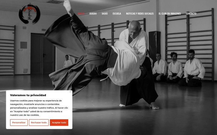 Screenshot of dojoaikido-iaidototana.es