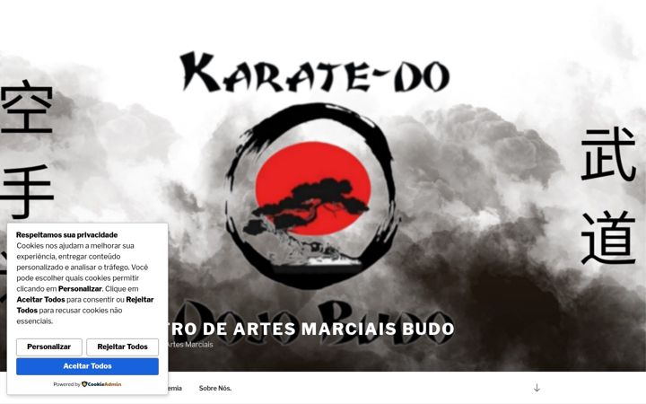 Screenshot of dojobudo.com.br