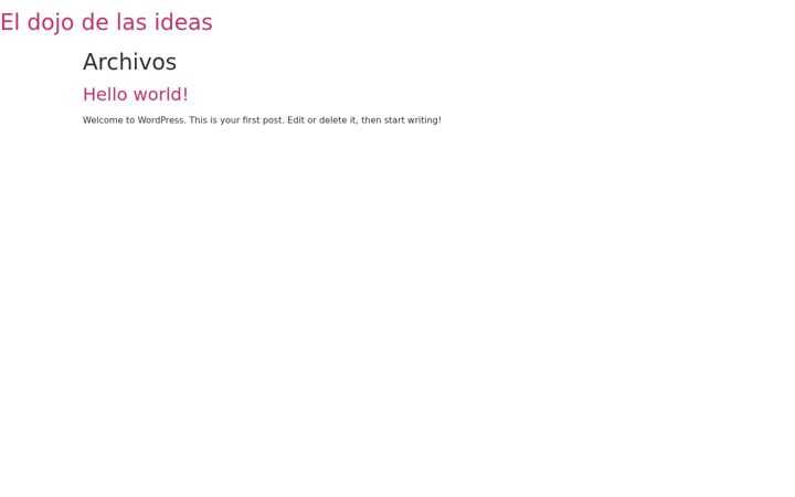 Screenshot of dojodelasideas.com