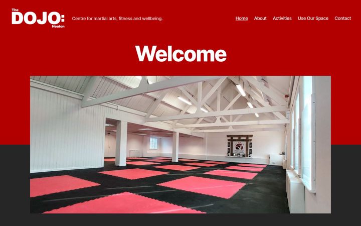 Screenshot of dojoheaton.com