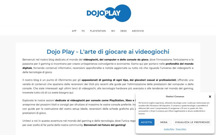 Screenshot of dojoplay.it