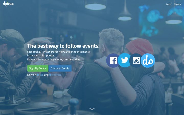 Screenshot of dojour.us