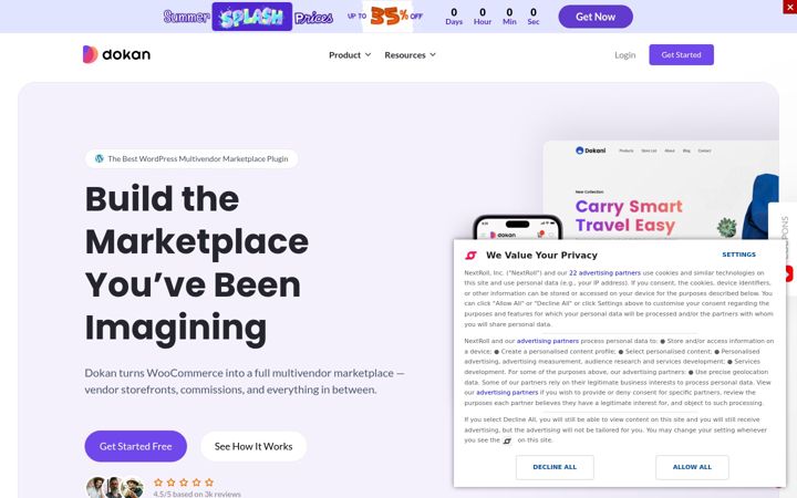Screenshot of dokan.co
