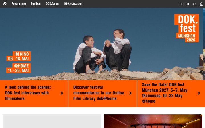Screenshot του dokfest-muenchen.de