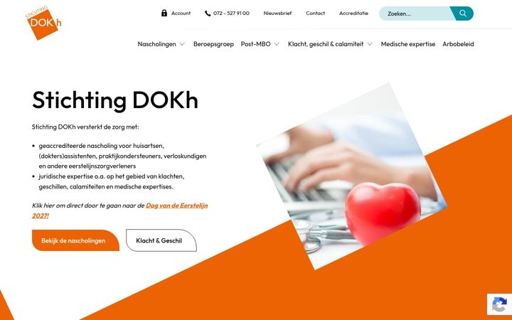 Captura de pantalla de dokh.nl