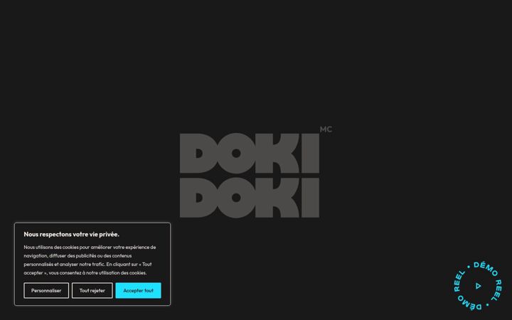 Screenshot stránky dokidoki.ca