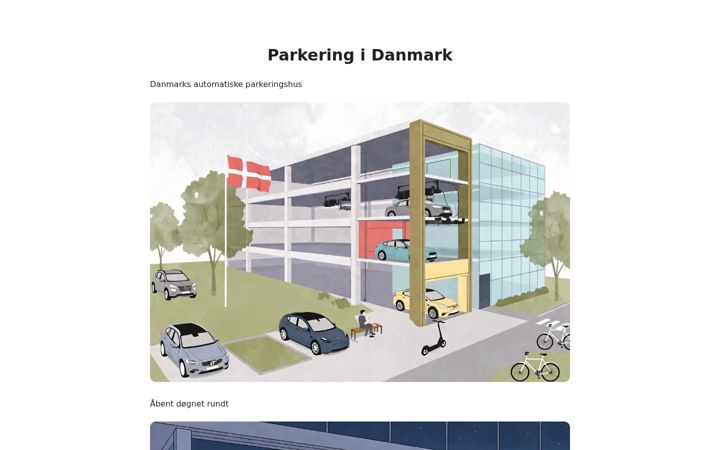 Screenshot of dokk1-parkering.dk