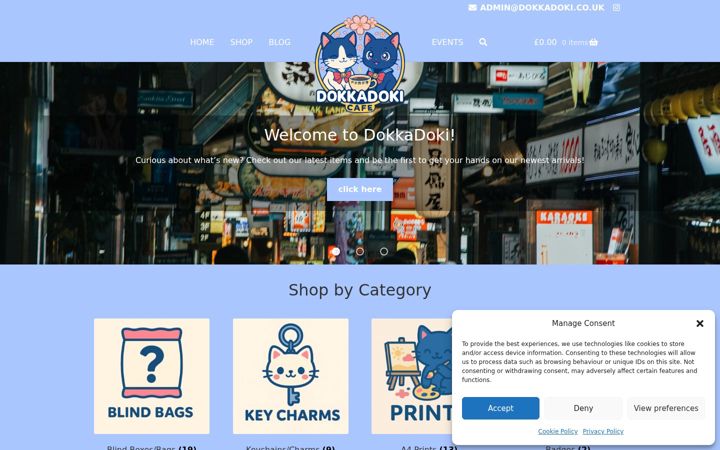 Screenshot of dokkadoki.co.uk