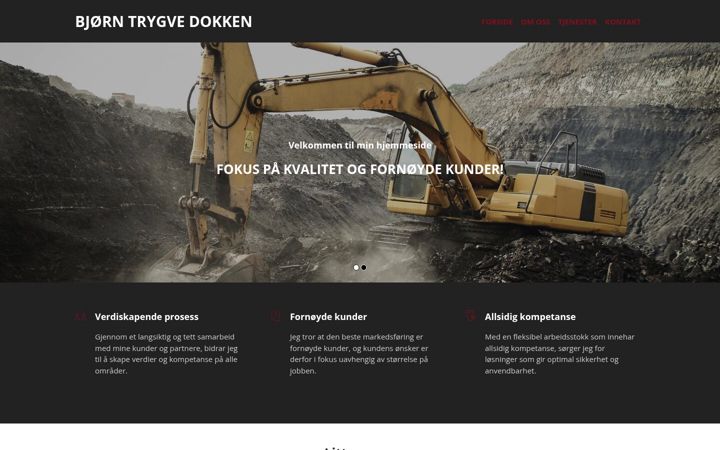 Skærmbillede af dokkenmaskin.no