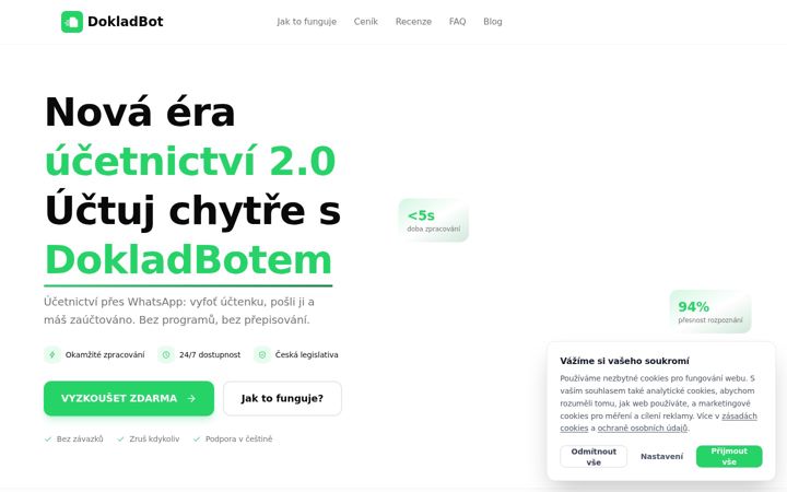 Képernyőkép: dokladbot.cz